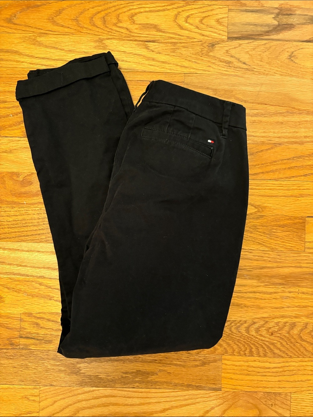 Tommy Hilfiger Black Womens Chino Pants